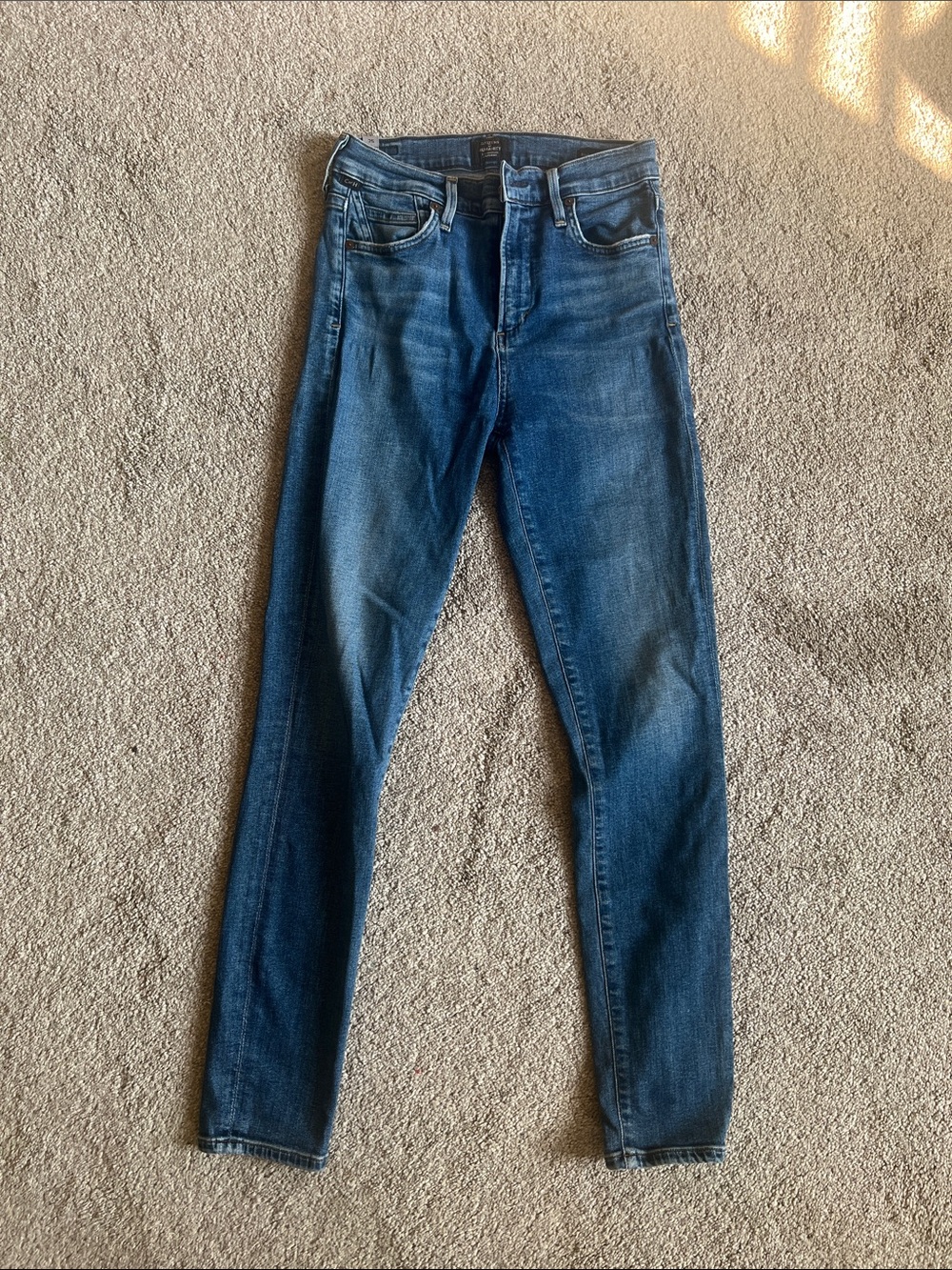 Citizens of Humanity Rocket High Rise Skinny Jeans 25 Made USA Blue